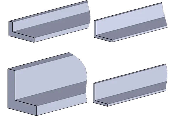 Extrusions angles design rendering